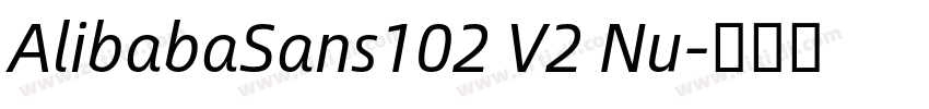 AlibabaSans102 V2 Nu字体转换